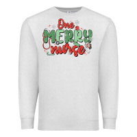 Oatmeal Heather one merry nurse Premium Sweatshirt - MaliasSmallBusiness