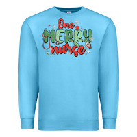 Ocean Blue one merry nurse Premium Sweatshirt - MaliasSmallBusiness