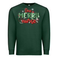 Sports Green one merry nurse Premium Sweatshirt - MaliasSmallBusiness