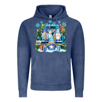 Vintage Denim snowman gnome truck Vintage Hoodie - texasbilliewilder