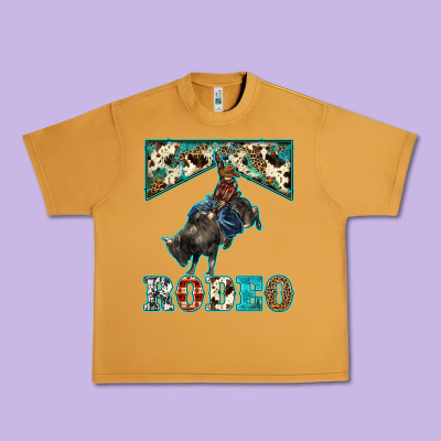 Western Rodeo Bullfighter Urban Heavy Tee Designed By Barkaloodesign