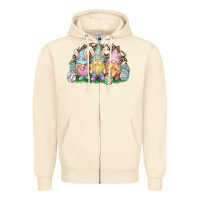 Sandshell Easter Day gnomes Zipper Hoodie - NancyCooperArtShop