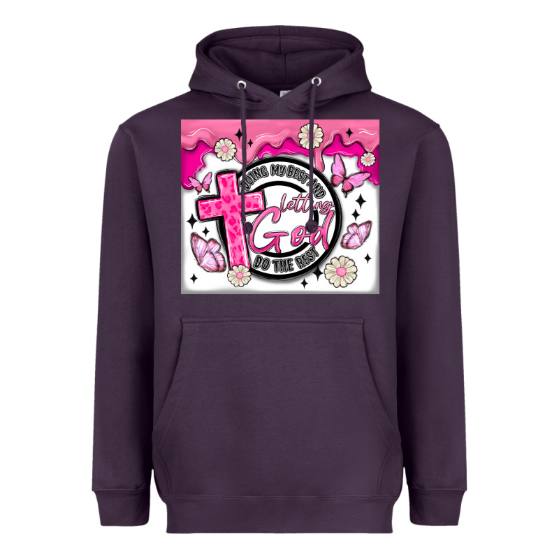 Doing My Best And Letting God Heavyweight Hoodie by MaliasSmallBusiness | Teevron