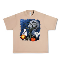 Burro halloween tree and ghosts Urban Heavy Tee - AdoDesignShop