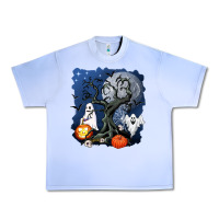 Grape Ice halloween tree and ghosts Urban Heavy Tee - AdoDesignShop