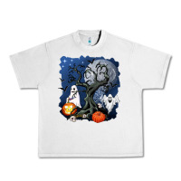 Lunar Rock halloween tree and ghosts Urban Heavy Tee - AdoDesignShop