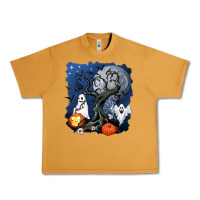 Peanut Butter halloween tree and ghosts Urban Heavy Tee - AdoDesignShop
