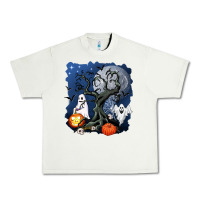 Halloween Tree And Ghosts Urban Heavy Tee | Teevron