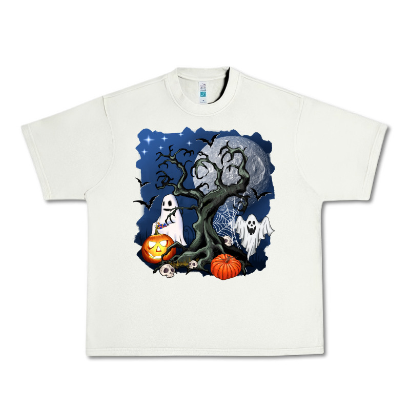 Halloween Tree And Ghosts Urban Heavy Tee by AdoDesignShop | Teevron
