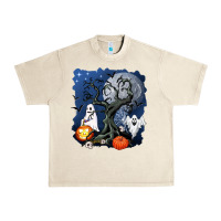Sandshell halloween tree and ghosts Urban Heavy Tee - AdoDesignShop