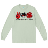Matcha peace love back to red Long Sleeve Tee - Artiststas