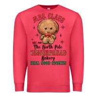 Cardinal mrs claus the north pole gingerbread bakery real g Premium Sweatshirt - MaliasSmallBusiness