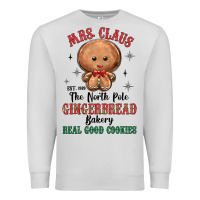 Dove Grey mrs claus the north pole gingerbread bakery real g Premium Sweatshirt - MaliasSmallBusiness