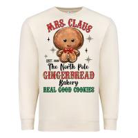 Sandshell mrs claus the north pole gingerbread bakery real g Premium Sweatshirt - MaliasSmallBusiness