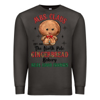 Smoke mrs claus the north pole gingerbread bakery real g Premium Sweatshirt - MaliasSmallBusiness