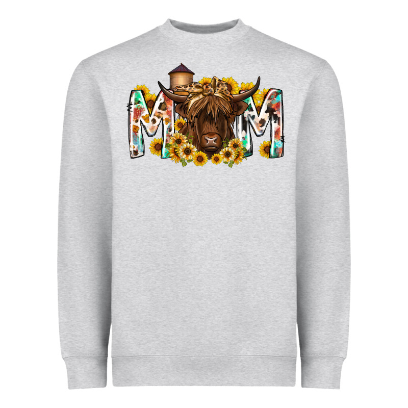 Mom Highland Cow Heavyweight Sweatshirt by RacoonDesign | Teevron