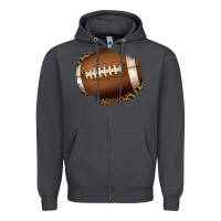 Smoke leopard american football patch Zipper Hoodie - Jasminsmagicworld