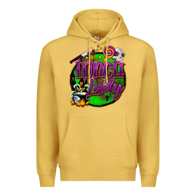 Halloween Lunch Lady Premium Hoodie by BarkalooDesign | Teevron