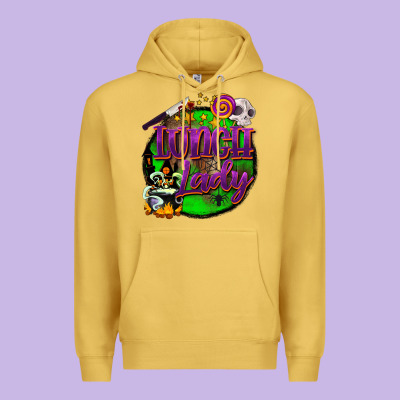 Halloween Lunch Lady Premium Hoodie Designed By Barkaloodesign