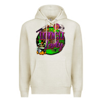 Oatmeal Heather halloween lunch lady Premium Hoodie - BarkalooDesign
