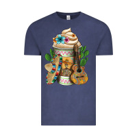 Vintage Denim mexican hot coffee cup Vintage Tee - FaDigitalArtStudio