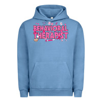 Pigment Pebble Blue Breast Cancer behavioral therapist Urban Hoodie - texasbilliewilder