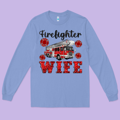 Firefighter Wife Long Sleeve Tee Designed By Artiststas