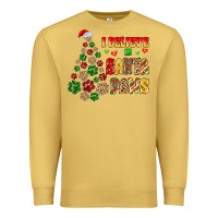 Antique Gold i believe in santa paws Premium Sweatshirt - MaliasSmallBusiness