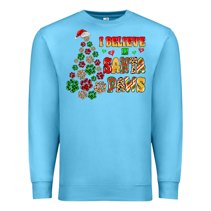 I Believe In Santa Paws Premium Sweatshirt by MaliasSmallBusiness | Teevron