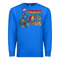 True Royal i believe in santa paws Premium Sweatshirt - MaliasSmallBusiness