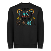 Black happy last schopol Heavyweight Sweatshirt - CowhideDigitalArt