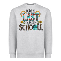 Heather Grey happy last schopol Heavyweight Sweatshirt - CowhideDigitalArt