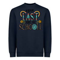 Navy happy last schopol Heavyweight Sweatshirt - CowhideDigitalArt