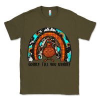 Army Green gobble till you wobble rainbow Classic Tee - JahusDesignShop