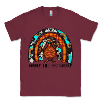 Burgundy gobble till you wobble rainbow Classic Tee - JahusDesignShop