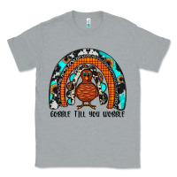 Heather Grey gobble till you wobble rainbow Classic Tee - JahusDesignShop