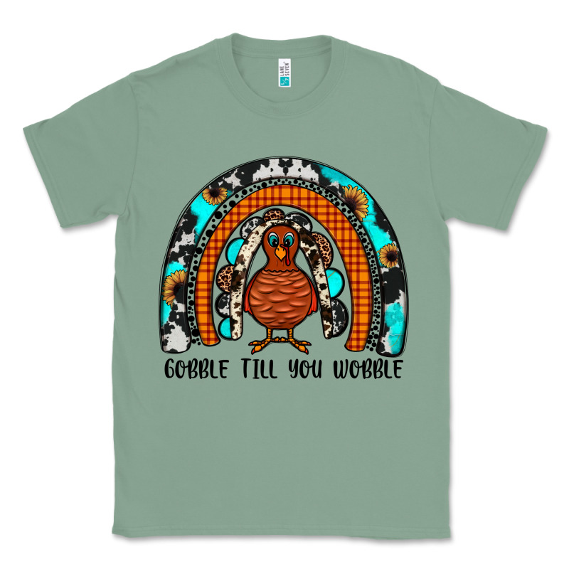 Gobble Till You Wobble Rainbow Classic Tee by JahusDesignShop | Teevron