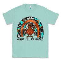 Seafoam gobble till you wobble rainbow Classic Tee - JahusDesignShop