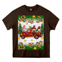 Chocolate Brown christmas gnomes truck Heavy Core Tee - Artiststas