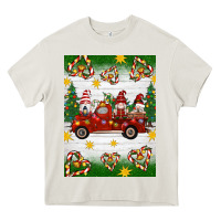 Cream christmas gnomes truck Heavy Core Tee - Artiststas