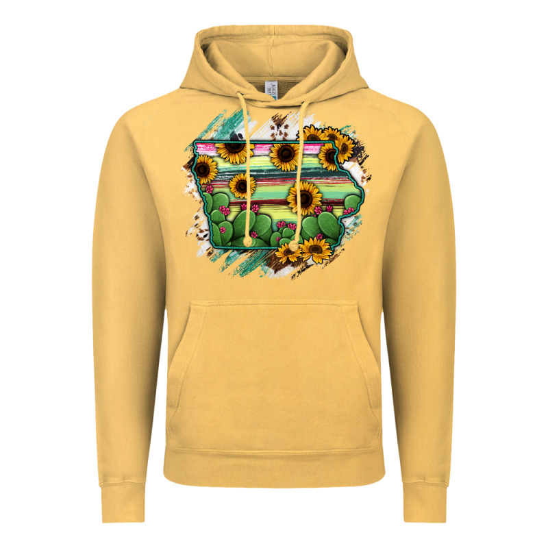 Iowa State Map Vintage Hoodie by RanaPortraitStore | Teevron