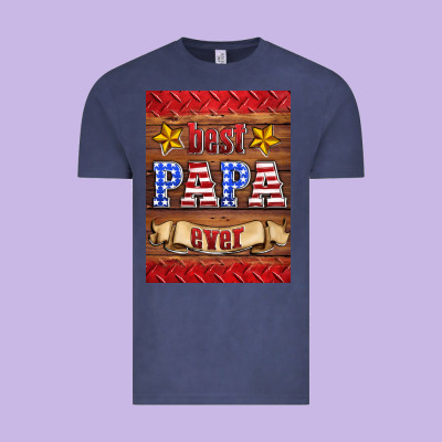 Best Papa Ever Air Freshener Vintage Tee Designed By Hra Design Shop