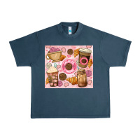 Midnight Navy cafecito y chisme. Urban Heavy Tee - JahusDesignShop
