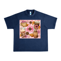 Navy cafecito y chisme. Urban Heavy Tee - JahusDesignShop
