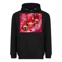 Black gnomies with food Heavyweight Hoodie - NancyCooperArtShop