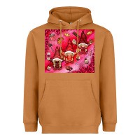 Meerkat gnomies with food Heavyweight Hoodie - NancyCooperArtShop