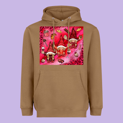 Gnomies With Food Heavyweight Hoodie Designed By Nancycooperartshop
