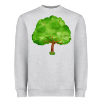 Heather Grey tree Heavyweight Sweatshirt - FaDigitalArtStudio