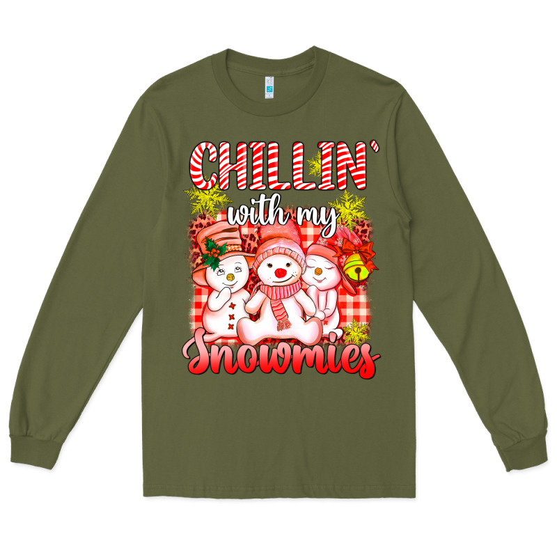 Chillin  With My Red Snowmies Long Sleeve Tee by AdoDesignShop | Teevron