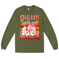 Army Green chillin  with my red snowmies Long Sleeve Tee - AdoDesignShop